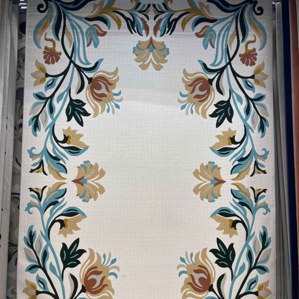 Rayyan Turkish Rug Korean Design A172A TURKUAZ - 300x400 cm Large Majlis Carpet