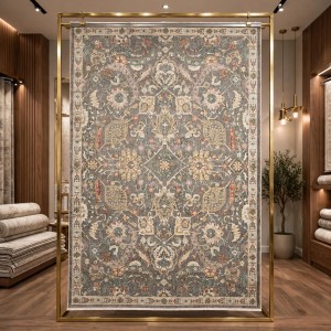 سجاد سوبر بوهيمي تركي A213A رصاصي مقاس 80*150
