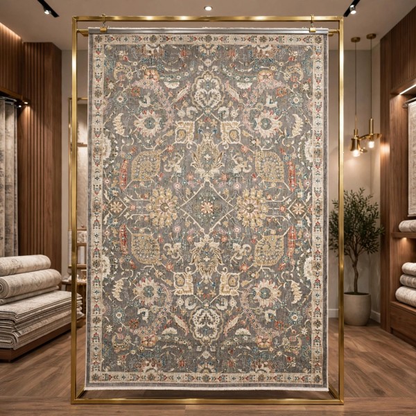 Turkish SUPER BUHIMI Rug A213A gray Size 150*220