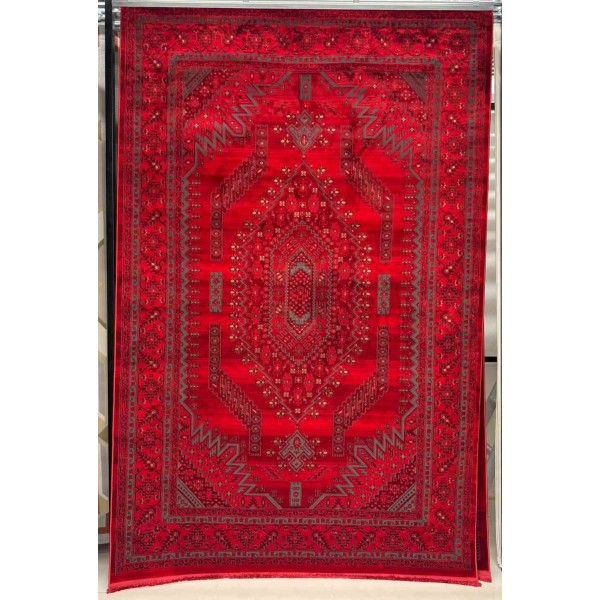 سجاد تركي بخارى تبريز افغاني 9430K عنابي مقاس 50*80