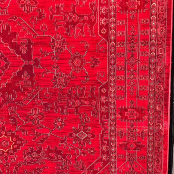 سجاد تركي بخارى تبريز افغاني 9431K عنابي مقاس 400*600