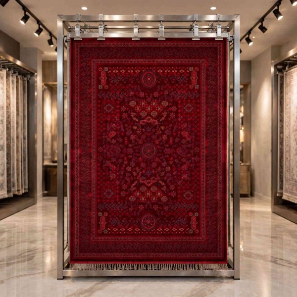 سجاد تركي بخارى تبريز افغاني 9797K عنابي مقاس 400*600