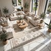 Turkish VELOURA Rug A346S Sky BEIGE Size 200*300