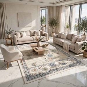 Turkish VELOURA Rug A346S Sky BLUE Size 150*220