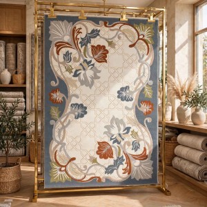 Turkish VELOURA Rug A339S Sky BLUE Size 200*300