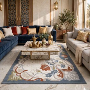 Turkish VELOURA Rug A339S Sky BLUE Size 200*300