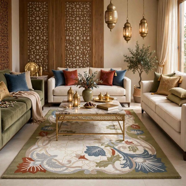 سجاد تركي فيلورا A339S اخضر مقاس 250*350