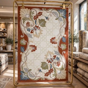 Turkish VELOURA Rug A339S Sky TILE Size 100*200