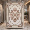 Turkish VELOURA Rug A451A Sky TILE Size 100*200