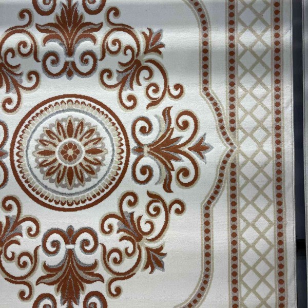 Turkish VELOURA Rug A451A Sky TILE Size 100*200