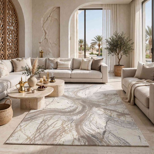 سجاد تركي فيلورا A453A بيج مقاس 100*300