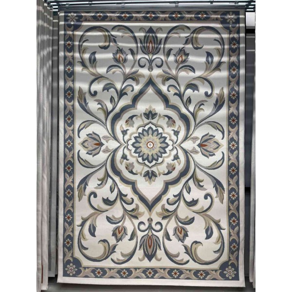 سجاد تركي فيلورا A456A سماوي مقاس 150*220