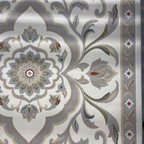 Turkish VELOURA Rug A456A Sky GRAY Size 100*300