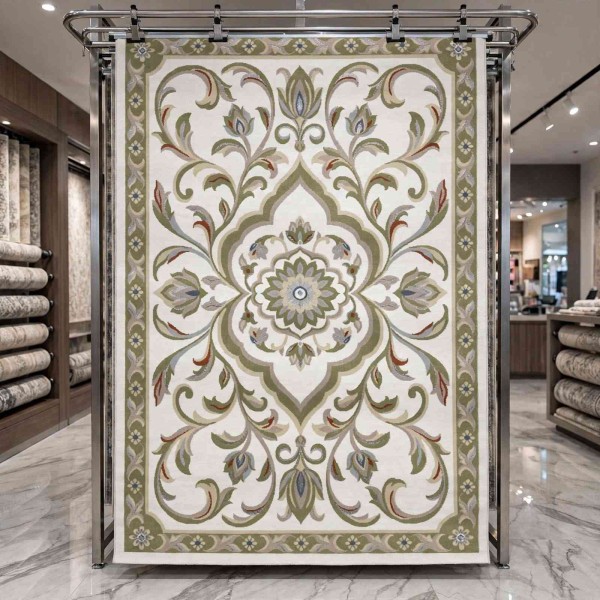 سجاد تركي فيلورا A456A اخضر مقاس 250*350