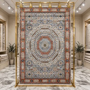 سجاد فيرونا بوهيمي تركي KO61A بيج برتقالي مقاس 250*350