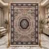 Turkish VERONA Bohemian Rug KO61A cream dark blue Size 100*200