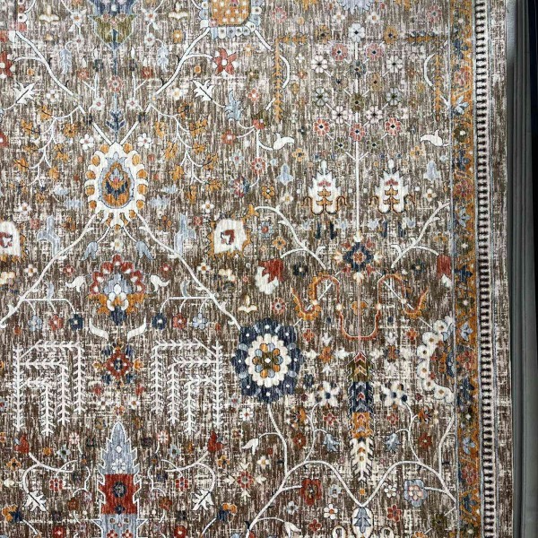 Turkish VERONA Bohemian Rug KP79A Dark BEIGE ORANGE Size 100*200