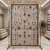 Turkish VERONA Bohemian Rug KP79A CREAM TURQUOIS Size 100*200