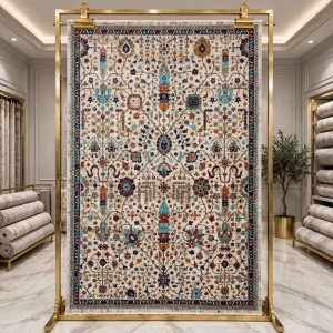 Turkish VERONA Bohemian Rug KP79A CREAM TURQUOIS Size 100*200