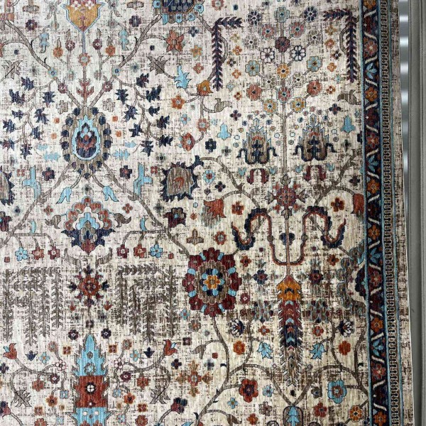 Turkish VERONA Bohemian Rug KP79A CREAM TURQUOIS Size 100*200