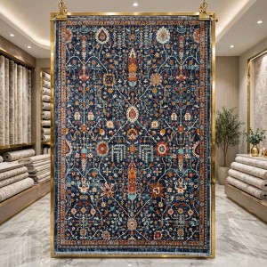 Turkish VERONA Bohemian Rug KP79A dark blue pink Size 80*150