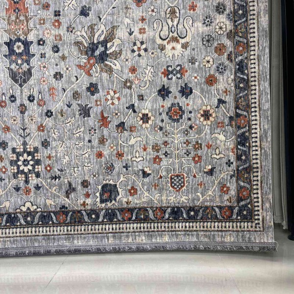 سجاد فيرونا بوهيمي تركي KP79A رصاصي فاتح مولتي اكوا مقاس 200*300