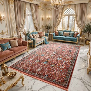 Turkish VERONA Bohemian Rug KP79A RED TURQUOIS Size 80*150