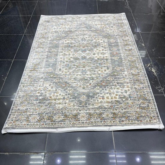 Bohemian Max Turkish carpet B018B grey color size 50*80