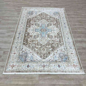 سجاد تركي بوهيمي المغنية F555A1 بيج بني مقاس  300*400