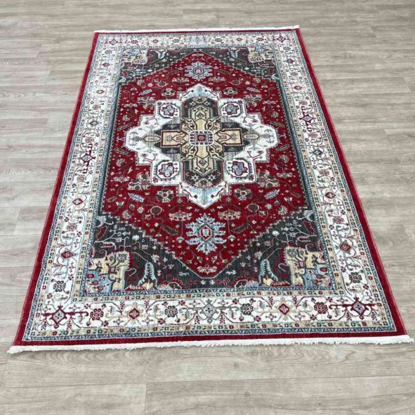 سجاد تركي بوهيمي المغنية F555A1 احمر مقاس 80*150