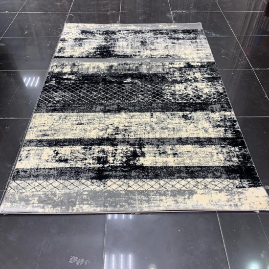 Excellent Egyptian carpets 614 black with gray