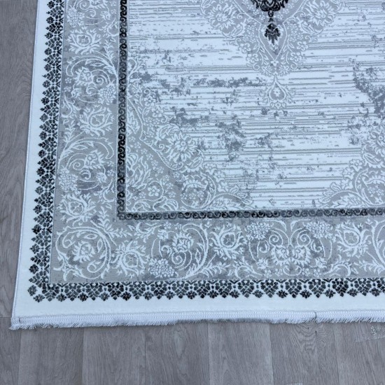 Turkish carpet Motto 051940 gray first grade size 300*400