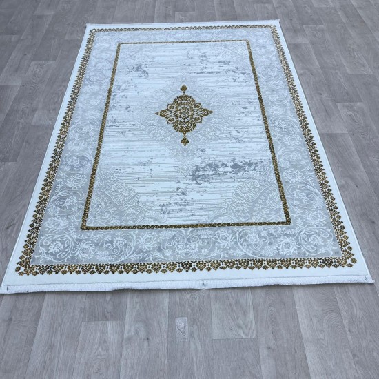 Turkish carpet Motto 051940 golden first class size 150*220