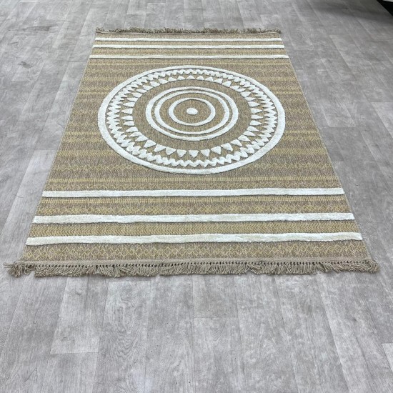 Turkish burlap carpet Isi 06545D gold size 300*400