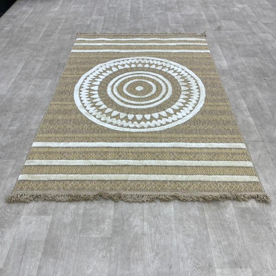 Turkish burlap carpet Isi 06545D gold size 300*400