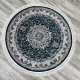 Turkish Samarkandy carpet A027A dark blue size 150*150