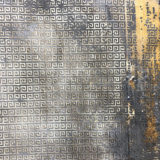 Chana 0082 Bulgarian gray and gold rug