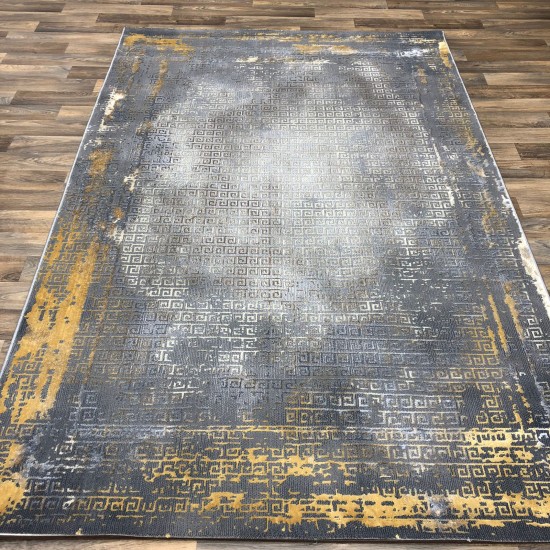 Chana 0082 Bulgarian gray and gold rug