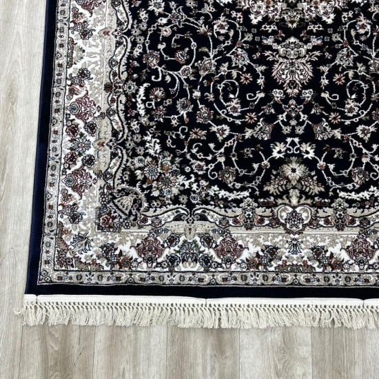 Turkish Samarkandy carpet A027A dark blue size 400*600