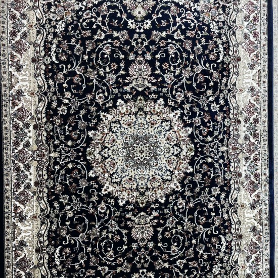 Turkish Samarkandy carpet A027A dark blue size 400*600