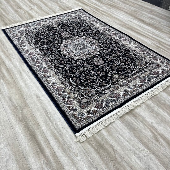 Turkish Samarkandy carpet A027A dark blue size 400*600