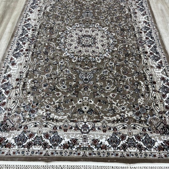 Turkish Samarkandy carpet A027A Vison Vison size 100*300