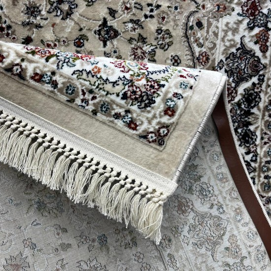 Turkish Samarkandy carpet A027A beige beige size 200*300