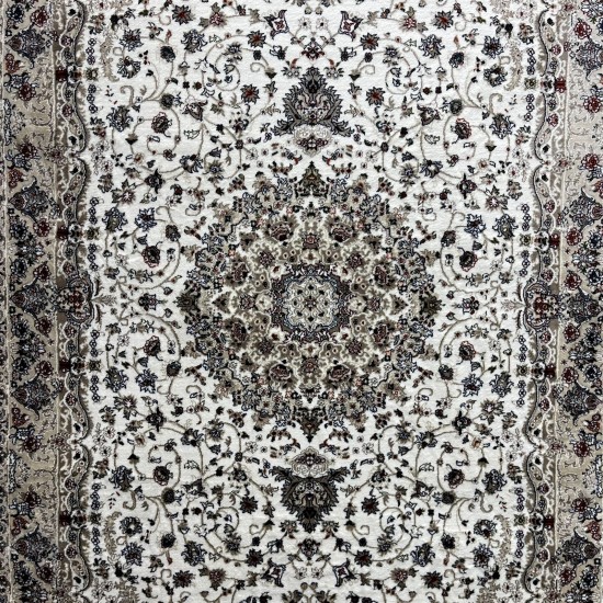 Turkish Samarkandy carpet A027A cream cream size 400*600