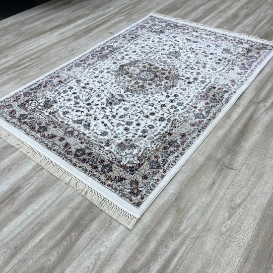 Turkish Samarkandy carpet A027A cream cream size 100*300