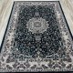 Turkish samarkandi carpet A027A cyan size 120*170