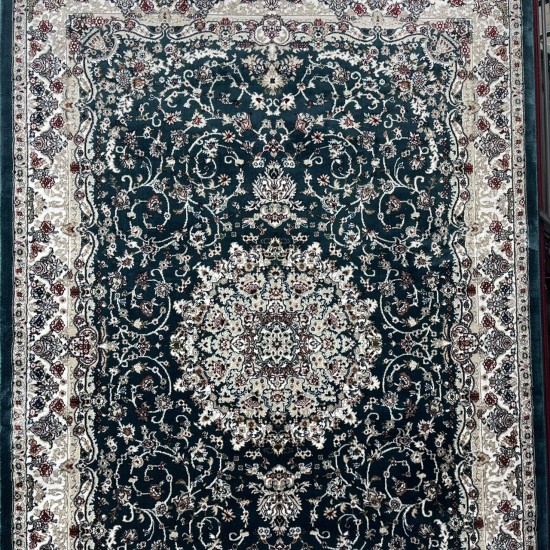 Turkish samarkandi carpet A027A cyan size 300*400