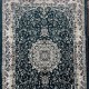 Turkish samarkandi carpet A027A cyan size 100*200