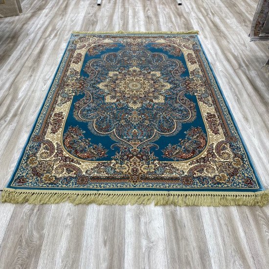 Bulgarian Adora Carpet 1610.000 knots 01465A Cyan