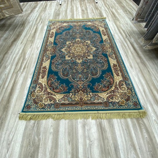 Bulgarian Adora Carpet 1610.000 knots 01465A Cyan